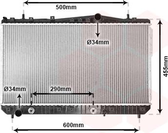 Van Wezel 81002053 - Radiators, Motora dzesēšanas sistēma ps1.lv