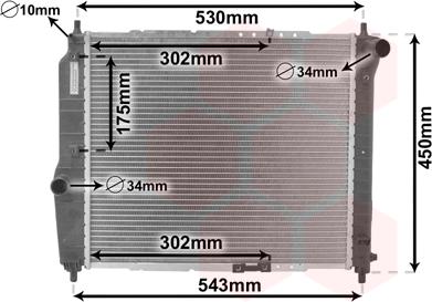 Van Wezel 81002066 - Radiators, Motora dzesēšanas sistēma ps1.lv