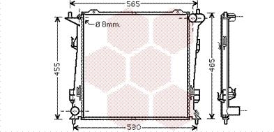 Van Wezel 83002098 - Radiators, Motora dzesēšanas sistēma ps1.lv