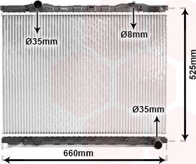 Van Wezel 83002055 - Radiators, Motora dzesēšanas sistēma ps1.lv