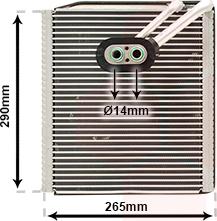 Van Wezel 8300V294 - Iztvaikotājs, Gaisa kondicionēšanas sistēma ps1.lv