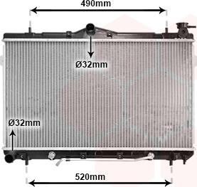 Van Wezel 82002044 - Radiators, Motora dzesēšanas sistēma ps1.lv