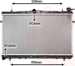 Van Wezel 82002043 - Radiators, Motora dzesēšanas sistēma ps1.lv