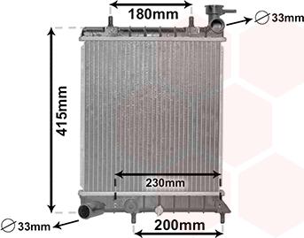 Van Wezel 82002085 - Radiators, Motora dzesēšanas sistēma ps1.lv