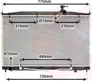 Van Wezel 82002174 - Radiators, Motora dzesēšanas sistēma ps1.lv