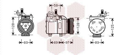 Van Wezel 8200K093 - Kompresors, Gaisa kond. sistēma ps1.lv