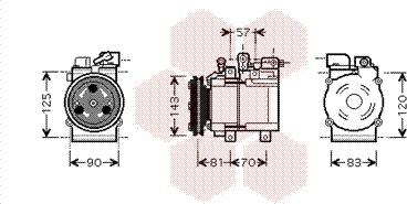 Van Wezel 8200K139 - Kompresors, Gaisa kond. sistēma ps1.lv