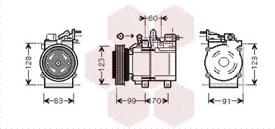 Van Wezel 8200K138 - Kompresors, Gaisa kond. sistēma ps1.lv