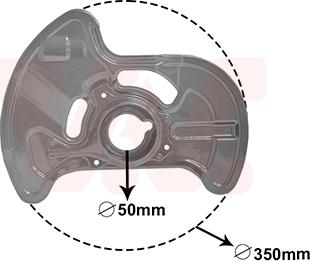 Van Wezel 3091371 - Dubļu sargs, Bremžu disks ps1.lv