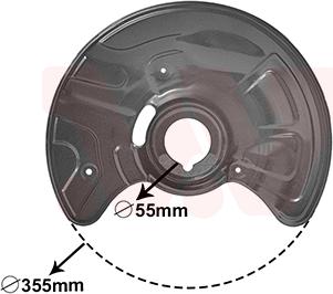 Van Wezel 3041372 - Dubļu sargs, Bremžu disks ps1.lv