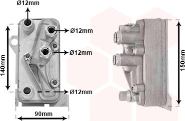 Van Wezel 30003714 - Eļļas radiators, Automātiskā pārnesumkārba ps1.lv