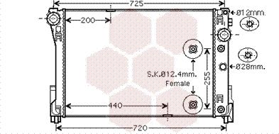 Van Wezel 30002491 - Radiators, Motora dzesēšanas sistēma ps1.lv