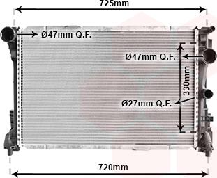 Van Wezel 30002575 - Radiators, Motora dzesēšanas sistēma ps1.lv