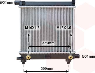 Van Wezel 30002064 - Radiators, Motora dzesēšanas sistēma ps1.lv