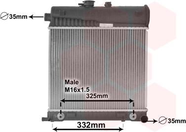 Van Wezel 30002150 - Radiators, Motora dzesēšanas sistēma ps1.lv