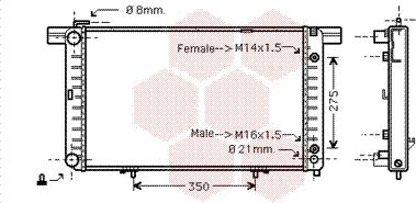 Van Wezel 30002120 - Radiators, Motora dzesēšanas sistēma ps1.lv