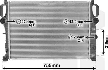 Van Wezel 30002341 - Radiators, Motora dzesēšanas sistēma ps1.lv