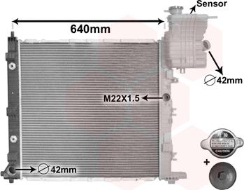 Van Wezel 30002216 - Radiators, Motora dzesēšanas sistēma ps1.lv