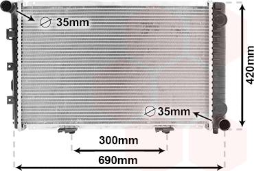 Van Wezel 30002211 - Radiators, Motora dzesēšanas sistēma ps1.lv