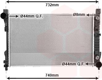 Van Wezel 30002727 - Radiators, Motora dzesēšanas sistēma ps1.lv