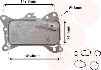 Van Wezel 30013705 - Eļļas radiators, Motoreļļa ps1.lv