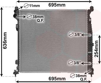 Van Wezel 30012704 - Radiators, Motora dzesēšanas sistēma ps1.lv