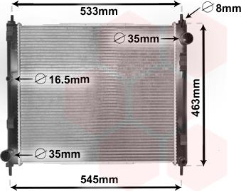 Van Wezel 33002385 - Radiators, Motora dzesēšanas sistēma ps1.lv