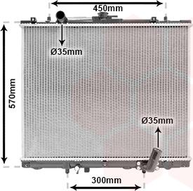 Van Wezel 32002162 - Radiators, Motora dzesēšanas sistēma ps1.lv