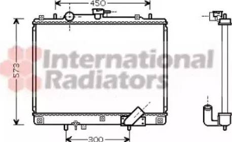 Van Wezel 32002167 - Radiators, Motora dzesēšanas sistēma ps1.lv