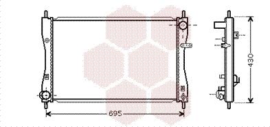 Van Wezel 32002174 - Radiators, Motora dzesēšanas sistēma ps1.lv