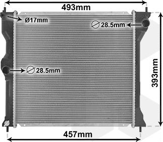 Van Wezel 32002243 - Radiators, Motora dzesēšanas sistēma ps1.lv