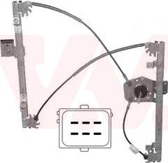 Van Wezel 3750261 - Stikla pacelšanas mehānisms ps1.lv