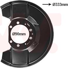 Van Wezel 3769371 - Dubļu sargs, Bremžu disks ps1.lv