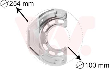 Van Wezel 3766371 - Dubļu sargs, Bremžu disks ps1.lv