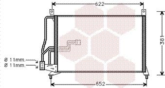 Van Wezel 37005231 - Kondensators, Gaisa kond. sistēma ps1.lv