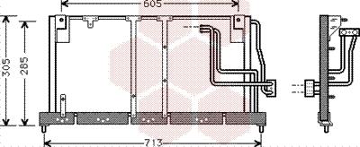 Van Wezel 37005225 - Kondensators, Gaisa kond. sistēma ps1.lv