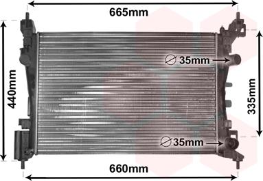 Van Wezel 37002408 - Radiators, Motora dzesēšanas sistēma ps1.lv