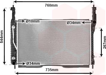 Van Wezel 37002432 - Radiators, Motora dzesēšanas sistēma ps1.lv