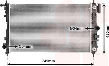 Van Wezel 37002470 - Radiators, Motora dzesēšanas sistēma ps1.lv