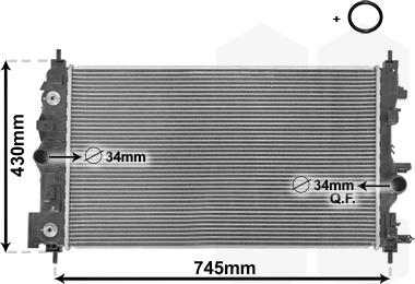 Van Wezel 37002546 - Radiators, Motora dzesēšanas sistēma ps1.lv