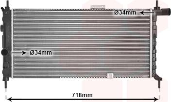 Van Wezel 37002066 - Radiators, Motora dzesēšanas sistēma ps1.lv