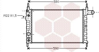 Van Wezel 37002163 - Radiators, Motora dzesēšanas sistēma ps1.lv