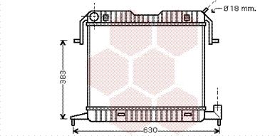 Van Wezel 37002105 - Radiators, Motora dzesēšanas sistēma ps1.lv