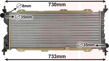 Van Wezel 37002185 - Radiators, Motora dzesēšanas sistēma ps1.lv