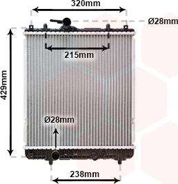 Van Wezel 37002382 - Radiators, Motora dzesēšanas sistēma ps1.lv