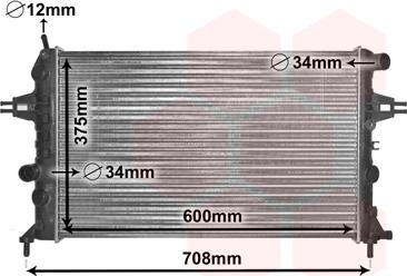 Van Wezel 37002296 - Radiators, Motora dzesēšanas sistēma ps1.lv