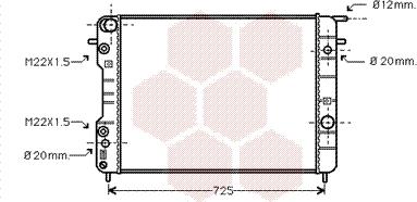 Van Wezel 37002247 - Radiators, Motora dzesēšanas sistēma ps1.lv