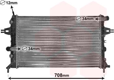 Van Wezel 37002254 - Radiators, Motora dzesēšanas sistēma ps1.lv