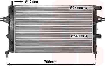 Van Wezel 37002255 - Radiators, Motora dzesēšanas sistēma ps1.lv