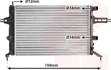 Van Wezel 37002257 - Radiators, Motora dzesēšanas sistēma ps1.lv